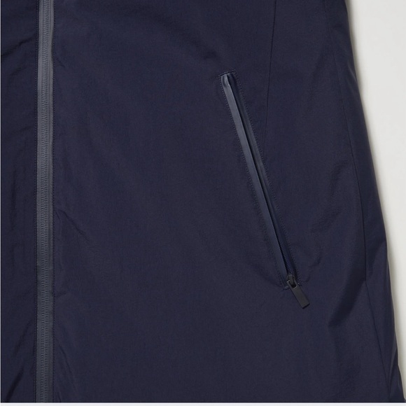 Uniqlo ultra warm hybrid down long coat navy small - Picture 4 of 10